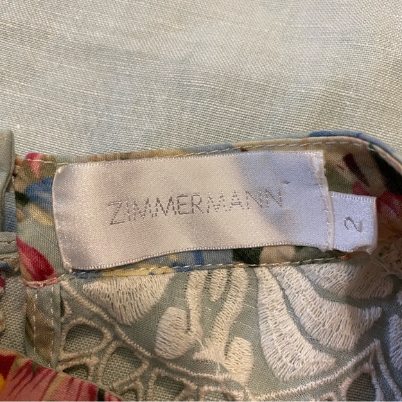 Zimmermann for Anthropologie Frangipani lace floral cotton peasant blouse - Picture 14 of 14